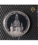 GERMANY 10 MARK PROOF SILVER COIN 1995 J DRESDEN KIRCHE MINT SEALED - $63.16 CAD