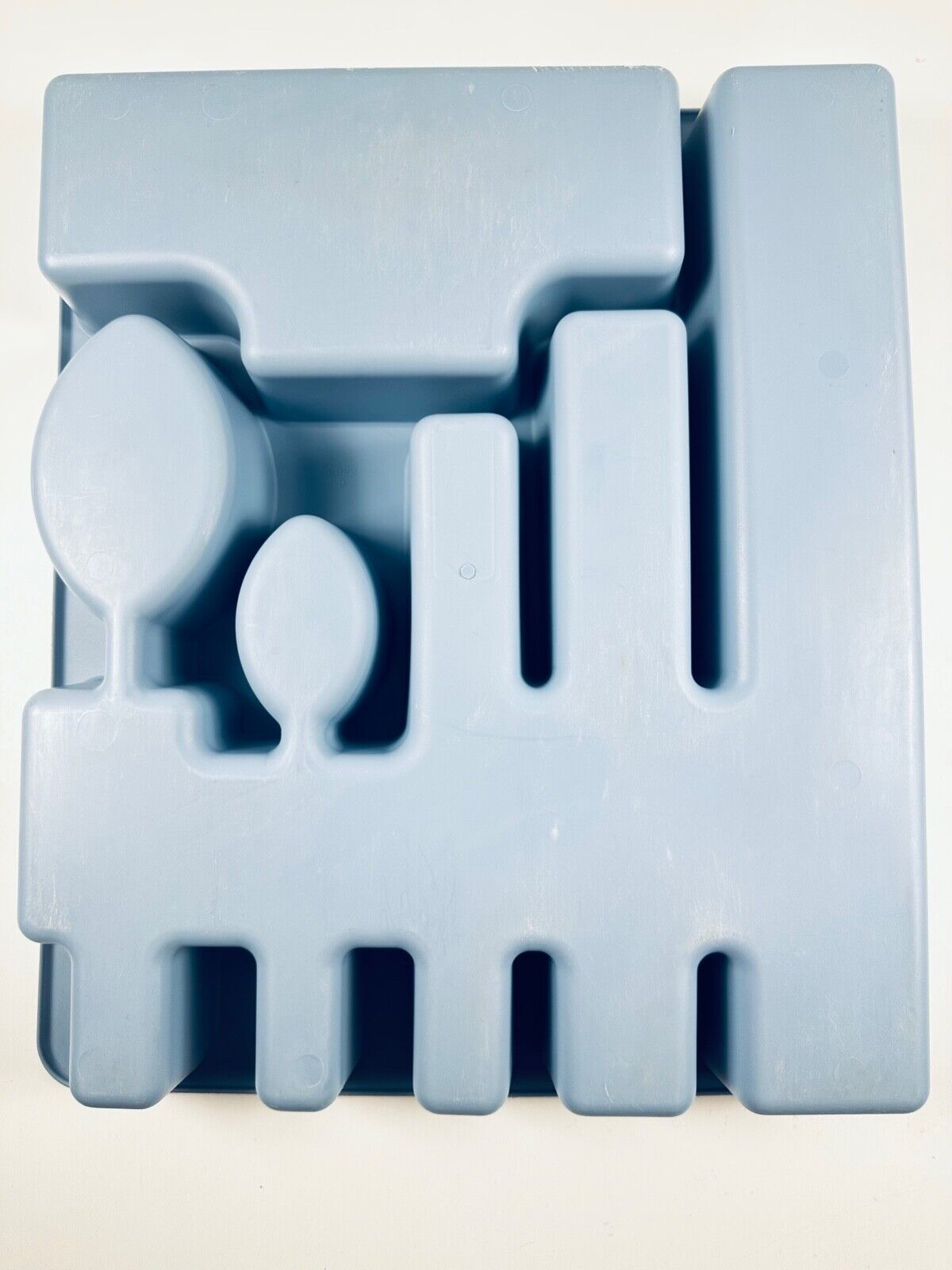 Flatware Rack Blue Rubbermaid Blue Silverware Flatware Tray Utensil Holder #2922 Organizer ...