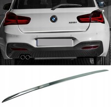 BMW 1 Series 2016- Chrome Trunk Trim - Tailgate Accent - Premium Car Rear Detail - $21.75