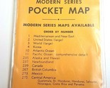NOS Sealed Vintage 1950&#39;s Cram&#39;s Modern Series Pocket Map Scotland No 329 - $15.10