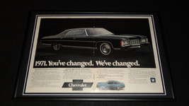 1971 Chevrolet Caprice Framed 12x18 ORIGINAL Advertisement  - $49.49