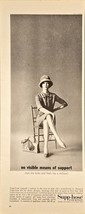 SUPP-HOSE - No Visible Means of Support Stockings - 1962 Vintage Print Ad - $9.37