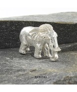 Small Pure Silver Elephant chandi ka Hathy Lal kitab remedy solid inside - $36.77