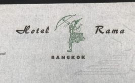 Vintage Hotel Rama Bankok Thailand Letterhead 8.25&quot; x 11&quot;  Vellum - £12.34 GBP