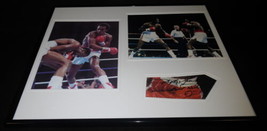 Sugar Ray Leonard Signed Framed 16x20 Photo Set vs Thomas Hearns - £117.67 GBP