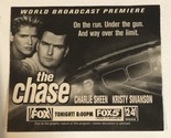 The Chase Tv Guide Print Ad Charlie Sheen Kristy Swanson TPA12 - £4.68 GBP