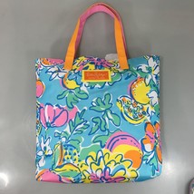 Lilly Pulitzer for Estee Lauder Tropical Print Tote Bag &amp; Make-Up Cosmet... - $27.93