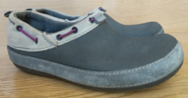 Crocs Womens Surrey Casual Comfort Slip On Clogs Gray Suede Shoes Size 9 HH - $21.43