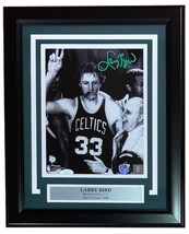 Larry Bird Signed Framed 8x10 Boston Celtics Photo w/ Red Auerbach Bird+JSA ITP - £152.65 GBP