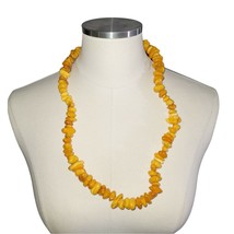 Vintage Amber Butterscotch Egg Yolk Chunky Beaded Necklace 95 grams - $196.01