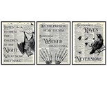 Edgar Allan Poe Gothic Raven Quotes 11X14 - Spooky Horror Poster, Witch ... - £31.05 GBP