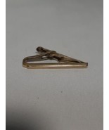 Beautiful Tie Clip Gold Color 1/20 12kGF with Crown Symbol - £6.82 GBP