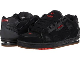 Mens Globe Sabre Skateboarding Shoes NIB Black Charcoal Red  - £65.55 GBP