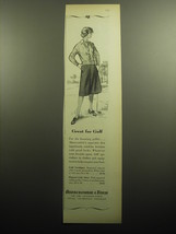 1958 Abercrombie &amp; Fitch Golf Cardigan and Golf Skirt Ad - Great for Golf - £14.77 GBP