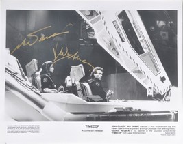 Timecop Cast Signed Photo x2 -Jean-Claude Van Damme &amp; Gloria Reuben w/coa - £150.73 GBP