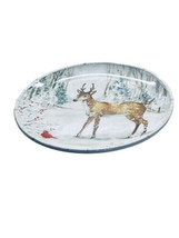 Certified International Winter Wildlife Dinnerware Ceramic Serving Plate... - £46.83 GBP