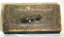 German WWII WW2 Weather Service Wooden Box Vintage Rustic - £116.80 GBP