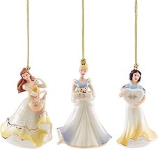 Lenox Disney Princess Figurine Ornament Set of 3 Cinderella Snow White B... - £47.85 GBP