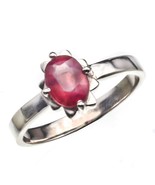 Natural Certified Ruby Gemstone Ring Handmade Rings Vintage Ring /Cockta... - £77.85 GBP