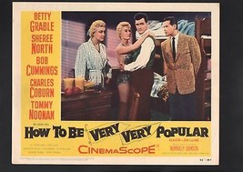 How to be Very Very Popular Lobby Card-1955-Betty Grable - £27.64 GBP