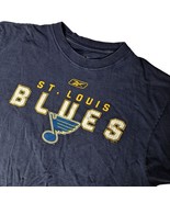 St Louis Blues Men&#39;s T Shirt Size Medium Navy Blue Logo Short Sleeve Cre... - $25.61 CAD