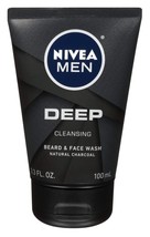 Nivea Men Deep Cleansing Beard And Face Wash 3.3 Ounce - $9.99