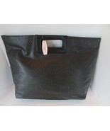 Ladies Large Tote Bag  Black Dressy Victoria Secret Envelope Style 17&quot;L ... - $25.60 CAD