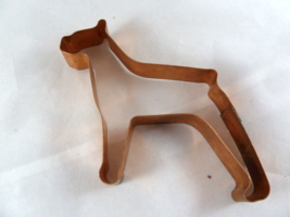 Vintage Boxer Copper Dog Cookie Cutter Dog 5&quot; - $14.84