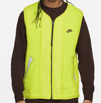 Nike Sportswear High-Pile Green Sherpa Fleece Vest Gilet Sz L Men’s DD5025 New - £61.02 GBP