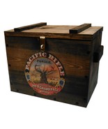 Rustic Wooden Ammo Box - Cartridge Accessories Storage Crate - Stag Powd... - $744.05 MXN