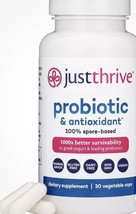 Just Thrive Probiotic & Antioxidant Dietary Supplement Spore Based 30 Caps 10/25 - €17,05 EUR