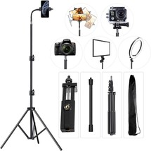 Pixel Cell Phone Tripod 27inch to 80inch Adjustable Phone Video Stand for iPhone - £35.83 GBP