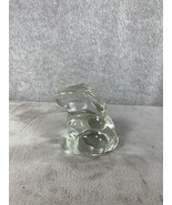 Clear Glass Heavy Rabbit Paper Weight 4&quot; Tall - $11.98