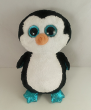 TY Large Beanie Boo Penguin Waddles Stuff Animal Plush 16&quot; Toy - $409.51 MXN