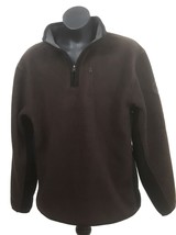 Gap Fleece Sweater Boy Extra Extra Large 14-16 XXL Brown Pullover 1/4 Zip Pocket - £12.61 GBP