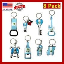8 Pack Guatemala Keychains Country Metal Keychain, 4 Bottle Opener Souve... - $16.82