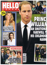 Hello Canada Magazine Prince William Brad Pitt Osbourne Wedding  Oct 29 2012 - £7.44 GBP