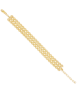 22ct Gold Milgrain Bracelet Three Row Diamond Cut Hexagon 7.5 Inch 13mm ... - €2.418,83 EUR 22ct Gold Milgrain Bracelet Three Row Diamond Cut Hexagon 7.5 Inch 13mm ... - €2.418,83 EUR