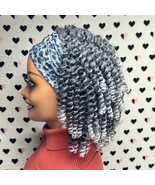 Short Curly Braids Headband Spiral Spring Twist Curls Braided Wigs Grey ... - $1,581.29 MXN