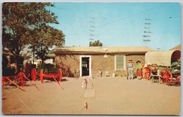 Vintage Postcard 1957 Colby Kansas Sod House Pioneer Prairie Wagon Exhibit - £11.36 GBP