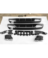 Rear diffuser &amp;exhaust tips for Mercedes C W205 AMG Bumper C43 2015-18 - £330.58 GBP