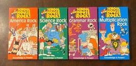 School House Rock! 4 VHS Lot - America - Grammar - Science - Multiplication ABC - £13.82 GBP