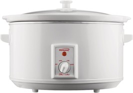 Brentwood SC-165W 8-Quart Slow Cooker, White, 380 Watts, Serves 10+ People - £39.87 GBP
