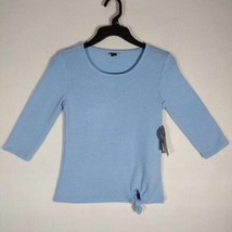 Girls Size Small 10/12, Blue Colored Brand New Mid Sleeved Shirt - £7.18 GBP