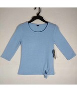 Girls Size Small 10/12, Blue Colored Brand New Mid Sleeved Shirt - £7.17 GBP