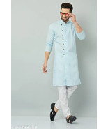 Cotton MENS KURTA &amp; PYJAMA SET FREE SHIPPING DRESS INDIAN ETHNIC PARTY W... - €26,60 EUR