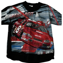 Vintage Chase Authentica Dale Earnhardt Jr All Over Print T Shirt Medium - £54.72 GBP