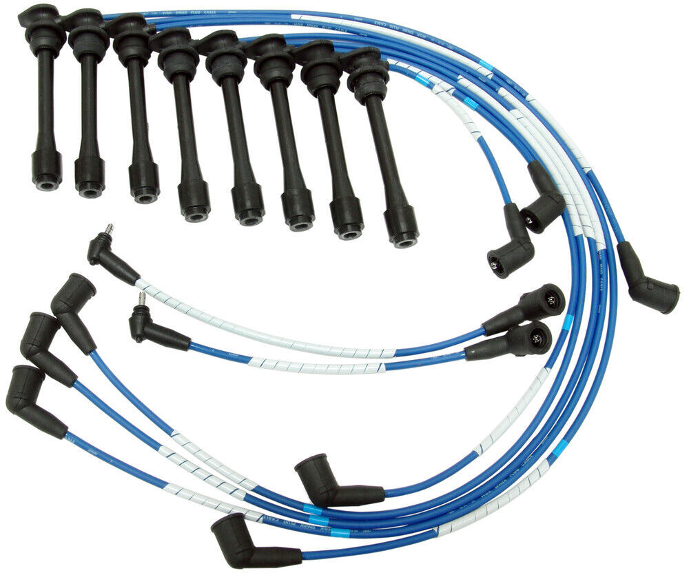 Primary image for 90-94 LS400 SC400 4.0L V8 Spark Plug Wires Silicone Ferro Mag 5mm BLUE NGK