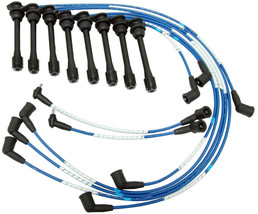 90-94 LS400 SC400 4.0L V8 Spark Plug Wires Silicone Ferro Mag 5mm BLUE NGK - $117.07