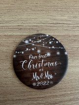 2022 Our First Christmas as Mr. and Mrs. Ornament NEW - £14.87 GBP